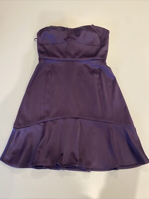 NEW MANOUKIAN Maroon Purple Above The Knee DRESS SIZE 34 (XS) Size 2 NWT Formal