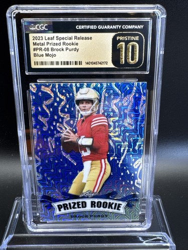 Brock Purdy Prized Rookie 2023 Leaf Special Release Blue