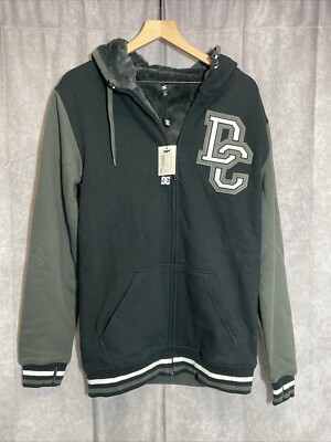 dc shoes zip up heavyweight hoodie size medium 294789185933