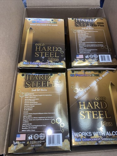 12 Packs Liquid Hard Steel Gold Plus