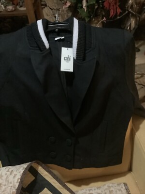 NWT Cabi Black Tie Jacket Fall 2022 Style #6033 Black Size 12