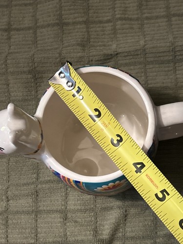 Natural Life Llama Shape LOVE YOU LOTS Blanket Colorful Ceramic Footed Mug