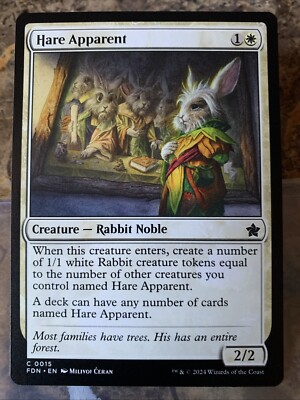 MTG TCG Foundations Hare Apparent 0015 Regular Common