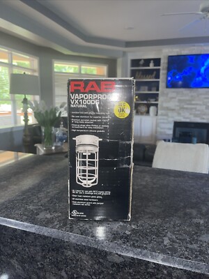 RAB Vaporproof VX100DG Die Cast Light Fixture, New / Open Box