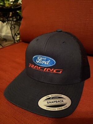 Ford Racing Embroidered Logo On Yupoong Snapback cap