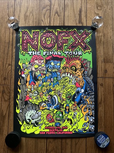 nofx ファイナルツアーポスター NOFX、ファイナル・ツアー「40 Years, 40 Cities, 40 Songs Per