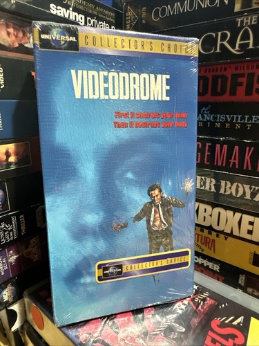 Videodrome VHS Tape Horror New Factory Sealed Watermarks