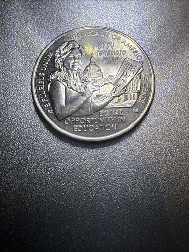 2024 Patsy Mink QUARTER ERROR DIE CRACK / DIE CHIP | eBay