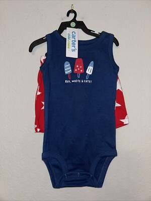 NWT Carters Child Of Mine Patriotic Two Piece 6-9 Months