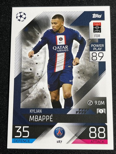 22-23 Topps Messi mbappe メッシ エムバペ ネイマール Mbappé / Messi / Neymar 2021-22 Topps Match Attax UEFA Hero