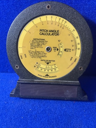VTG SEARS CRAFTSMAN UNIVERSAL PROTRACTOR MAGNETIC BASE PITCH ANGLE CALCULATOR