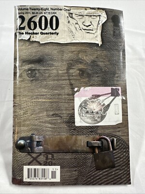 2600 The Hacker Quarterly Magazine - Spring 2011 v 28-1 *FREE SHIPPING!!*
