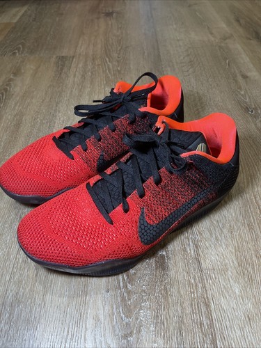 nike kobe 11 achilles heel mens size 11.5 shoes red athletic