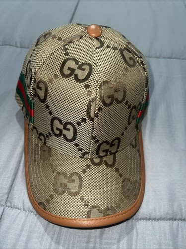 【関税＆送料込み】Gucci Hats Gucci Apple Print GG Bucket Hat Fedora Pomme Size XS (55cm