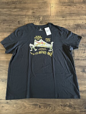NEW NIKE SPORTSWEAR ''Nike Moving Co. Tee'' MEN'S BLACK T-SHIRT 3XL DZ2848-010