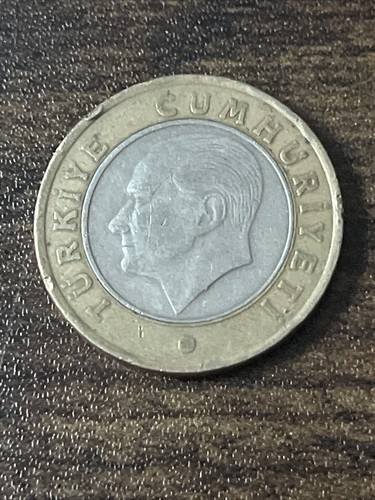 2009 Turkey 1 Lira Bi-Metallic Actual Coin TK5969* | eBay