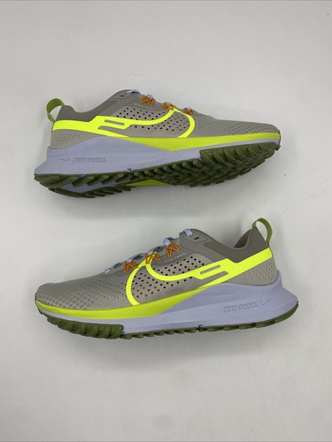 Nike React Pegasus Trail 4 Grey Yellow Blue Hiking  DJ6158-002 Men’s Sizes 7-12