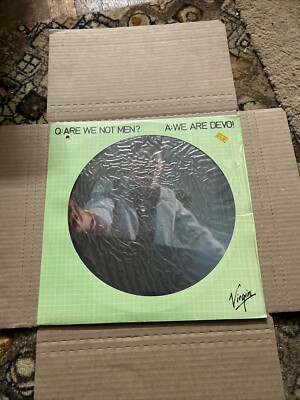 Q: Are We Not Men? A: We Are DEVO! Picture Disc VP2106 1979 Virgin Shrink Mint