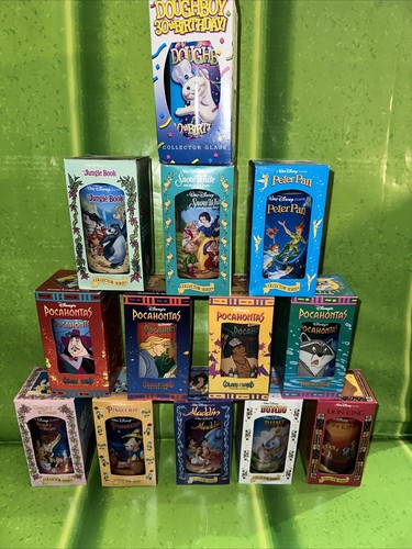1994 Walt Disney Collector Series Glasses, Burger King Complete