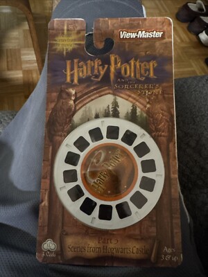 Harry Potter Hogwarts Scenes Sorcerer's Stone view-master 3 Reels open Pack