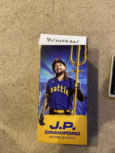 メジャーリーグ　J.P. CRAWFORD ボブルヘッド Seattle Mariners 2024 J.P. JP CRAWFORD City Connect