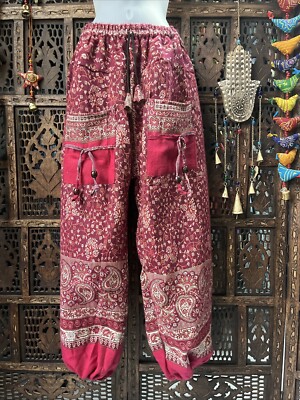 hippie/boho/alternative free size baggy harem trousers One Size Cashmelon Fleece