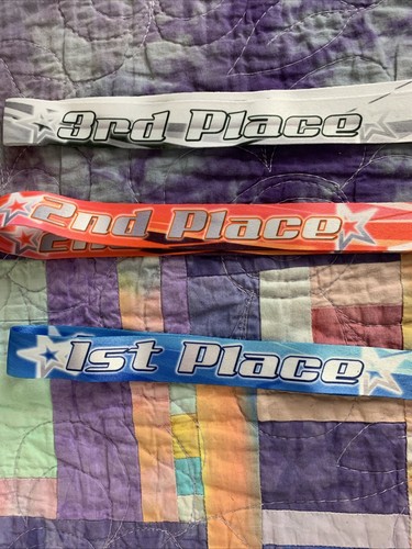 1st 2nd 3rd Place Victory Award Medals Necklaces 3 Piece Set With Neck Lanyard