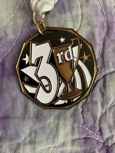 1st 2nd 3rd Place Victory Award Medals Necklaces 3 Piece Set With Neck Lanyard