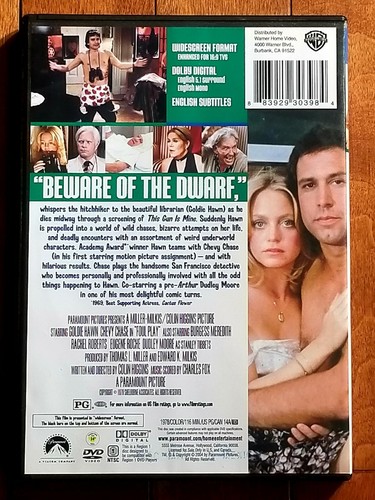 FOUL PLAY (DVD, 2013) *Comedy* RARE ~OOP~ FREE SHIPPING Chevy Chase