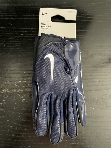月末セール価格‼️NIKE VAPOR JET 3.0 GLOVE NAVY L NEW Nike Vapor Jet Football Gloves Navy Blue White Size XXL