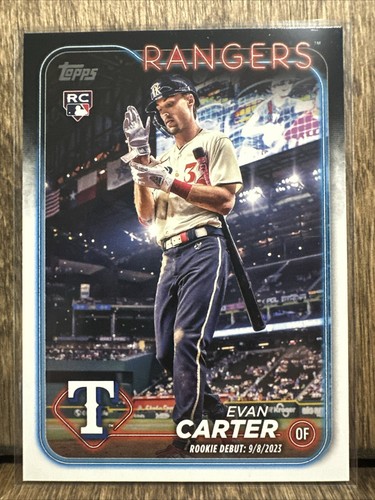 TOPPS 以外　 EVAN CARTER 2024 Topps Update Evan Carter #US58 RC Rookie Debut Card