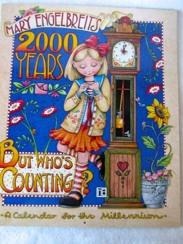 4  MARY ENGELBRIET Calendars 1999 ~ 2002 Excellent Unused Card Stock Framable!