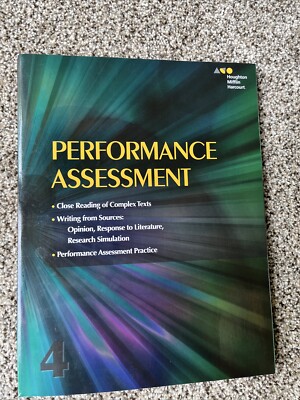 Performance Assessment Student Grade 4 By Houghton Mifflin Harcourt