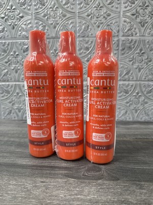 Cantu Moisturizing Curl Activator Cream with Shea Butter for Natural Hair, 12 fl
