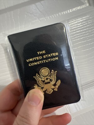 United States Constitution, Pocket Size, Genuine Leather Embossed American Eagle
