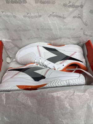 Diadora Trofeo W AG Pickleball Shoes Womens Size 9 White Athletic Sneakers New