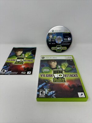 Ben 10 Alien Force - Vilgax Attacks (Xbox 360, 2009 Disc Case/Tested Manual
