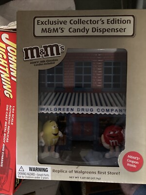 M&M's Walgreen Drug Store Candy Dispenser walgreens company first NIB