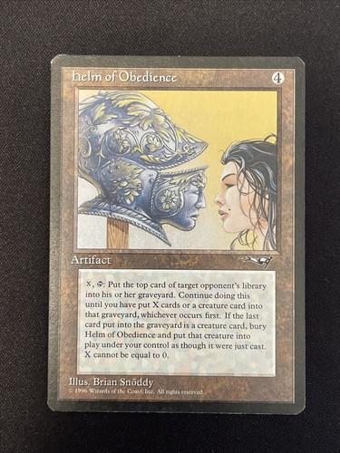 MTG Helm of Obedience 英語 MTG Helm of Obedience Alliances Rare NM magic 163 | eBay