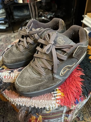 vintage adio mens skateboarding skate shoe size 9 brown white rare 124764852031