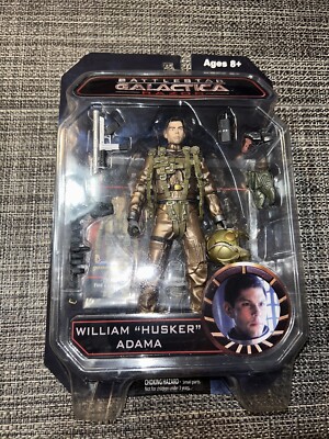 Battlestar Galactica William Husker Adama Diamond Select Figure New Sealed