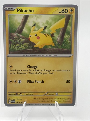 Pikachu 025/165 Pokemon Sv: Scarlet & Violet 151 Non Holo | eBay
