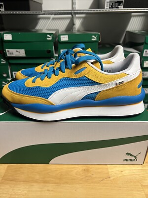 Size 12 - PUMA Style Rider Stream On - Blue Spectra Yellow