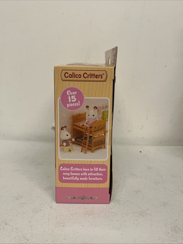 Calico Critters Children Bedroom Set 15 Pc Furniture Accessories-Bunk Bed-- NIB
