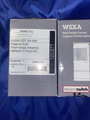 BRAND NEW ACUITY CONTROLS  WSXA PDT SA WH  WHITE OCCUPANCY SENSOR