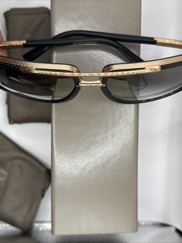 Pre-owned Dita Mach One Drx-2030-l Matte Black Rose Gold Mirror Grey Gradient Sunglasses In Gray