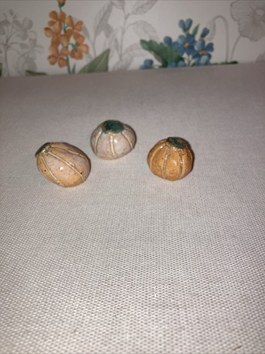 LONGABERGER LIKE DRESDEN AND COMPANY S/3 CERAMIC PUMPKIN MUNCHKINS BRAND NEW