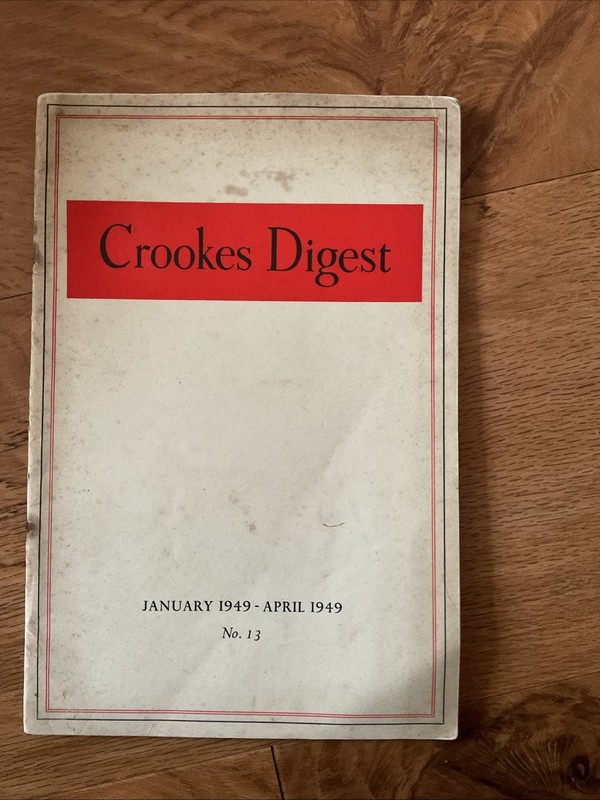 Crookes Digest Jan - April 1949 Crookes Laboratories - Reckitt  Pharmaceuticals 
