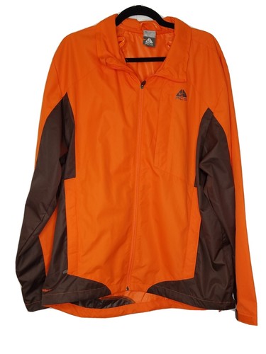 Nike ACG NikeFIT Orange Light Windbreaker Jacket Men's Sz XL