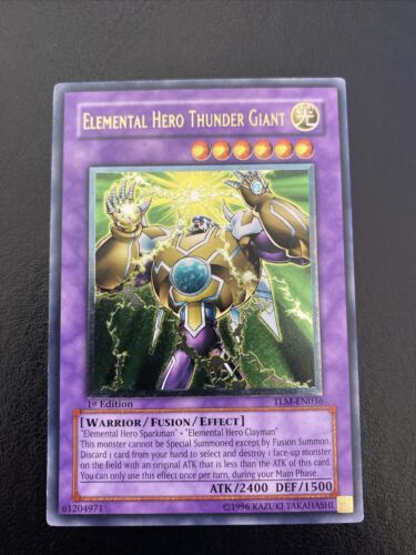 Yugioh Elemental Hero Thunder Giant TLM-EN036 1st Edition